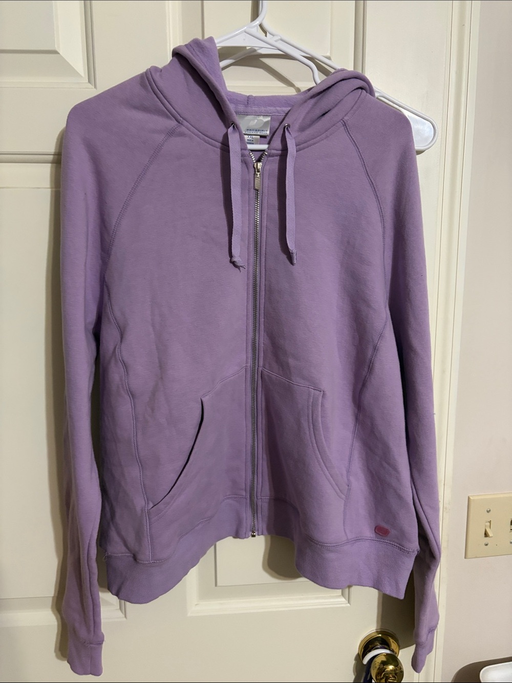 Prospirit Lavender Full-Zip Hoodie Jacket - Lavender
